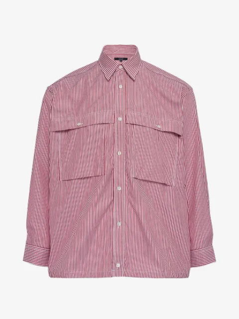 Comme des Garçons Homme striped chest-pockets shirt