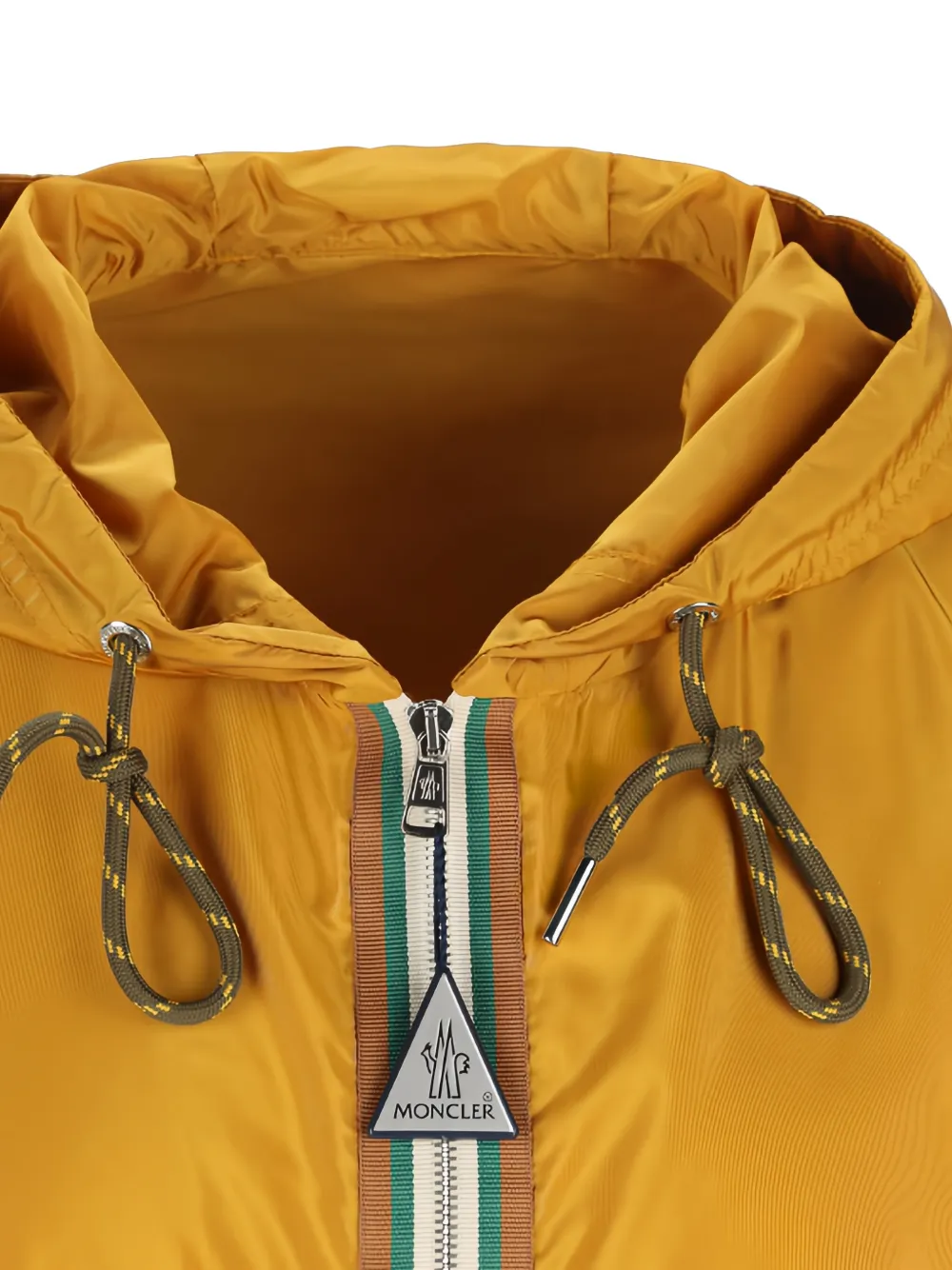 Moncler Nidge jack met capuchon en rits Geel