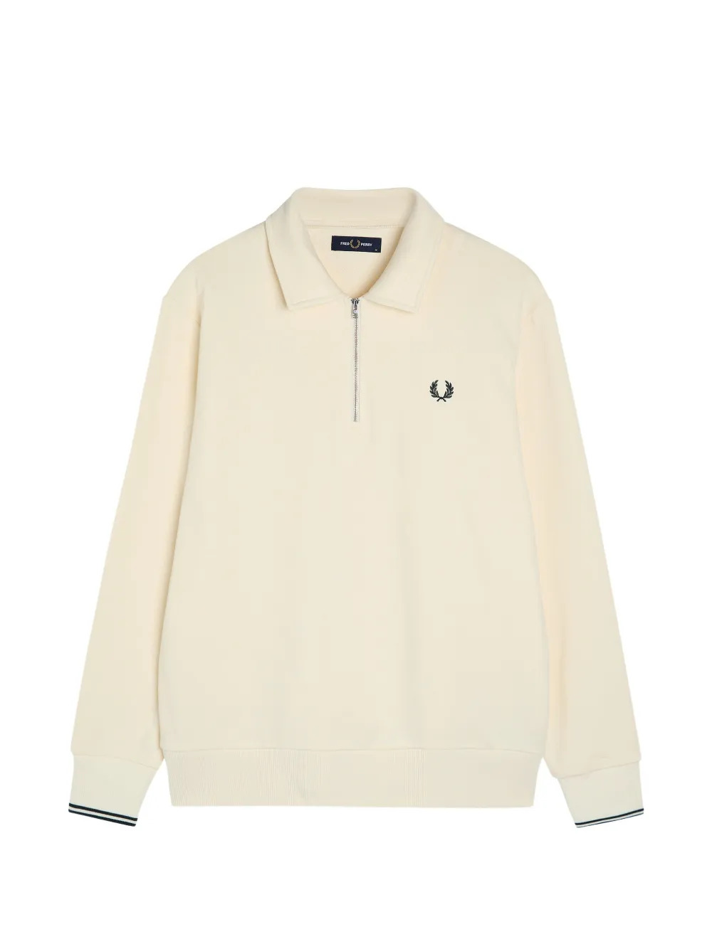 Fred Perry half-zip long-sleeve sweatshirt - Toni neutri
