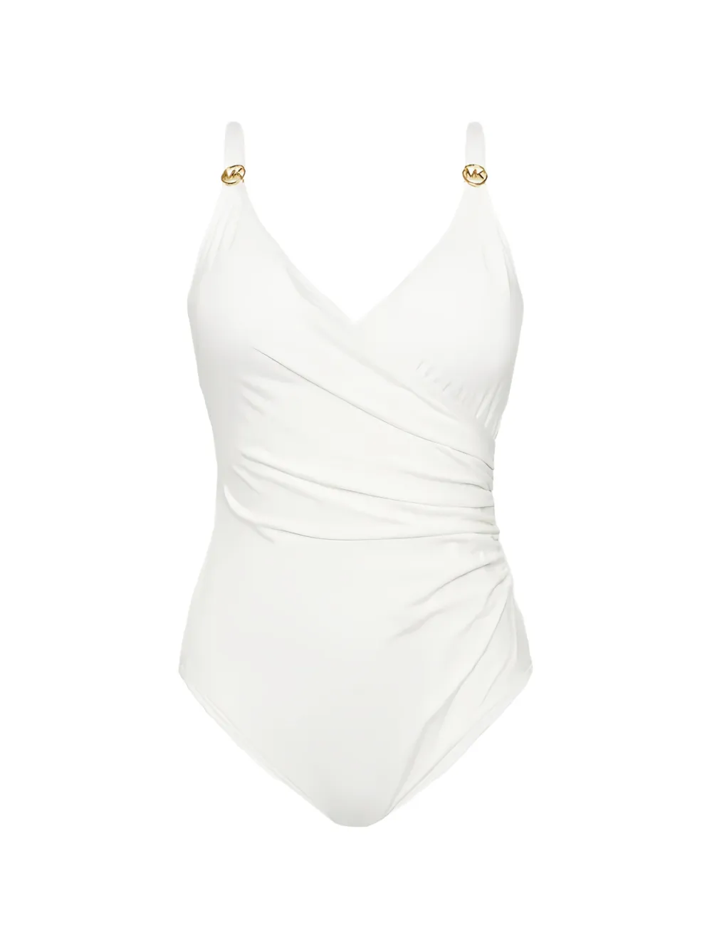 Michael Michael Kors Costume da bagno con logo - Bianco
