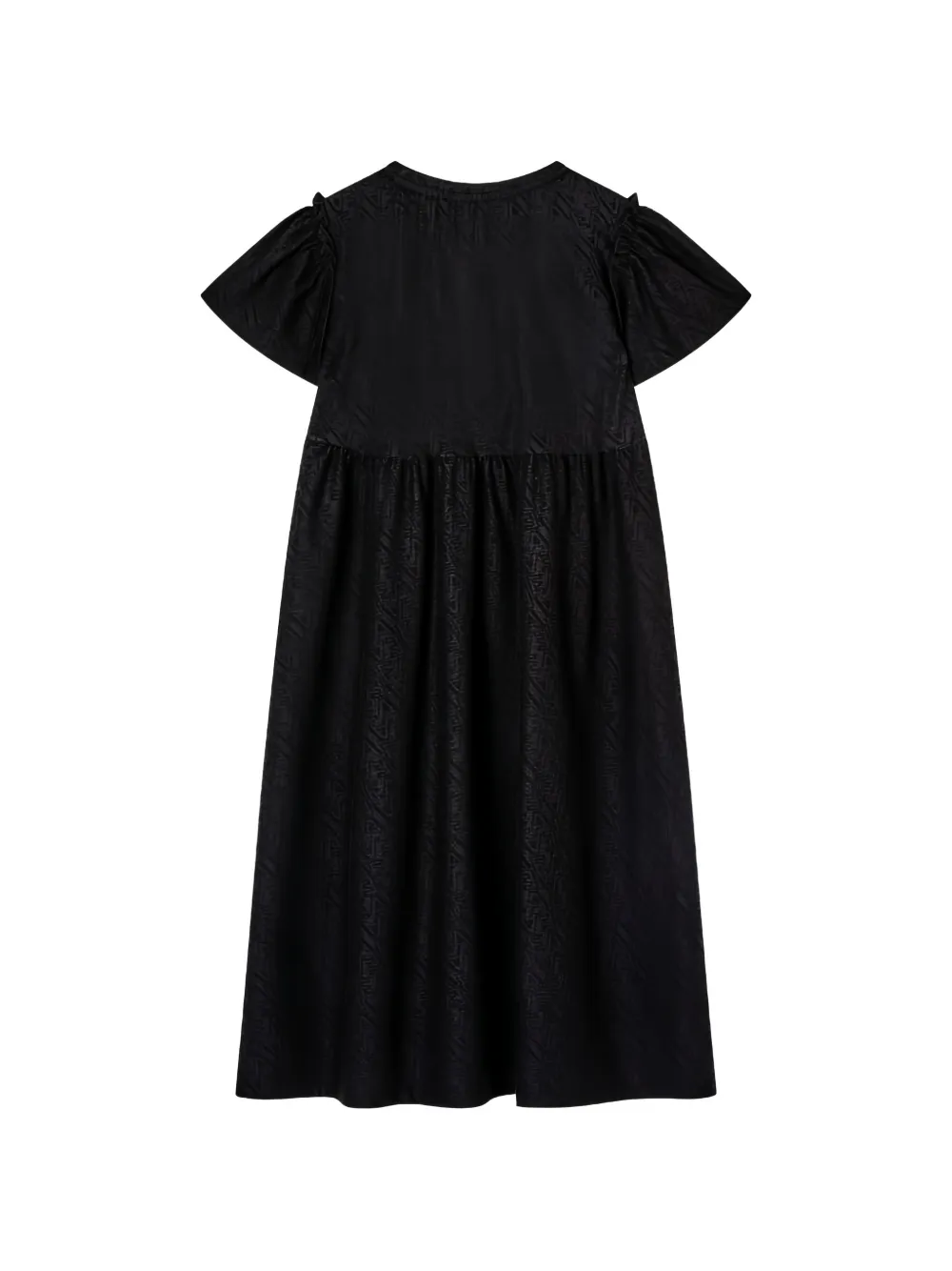 Emporio Armani Kids Jurk met pofmouwen Blauw