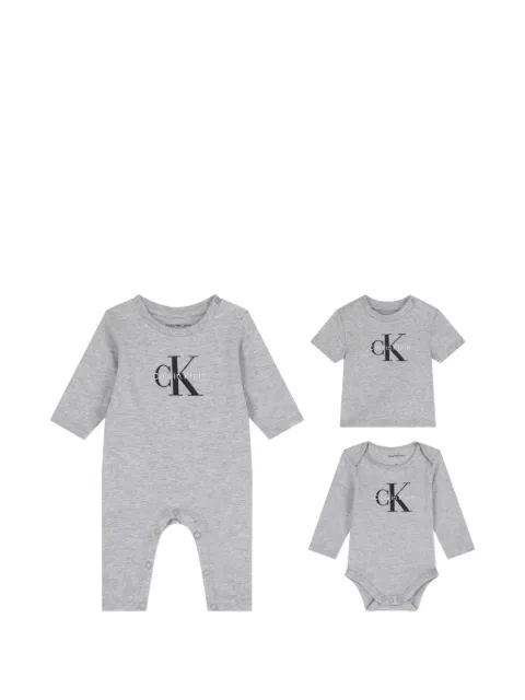 Calvin Klein Kids Newborn logo babygrow set