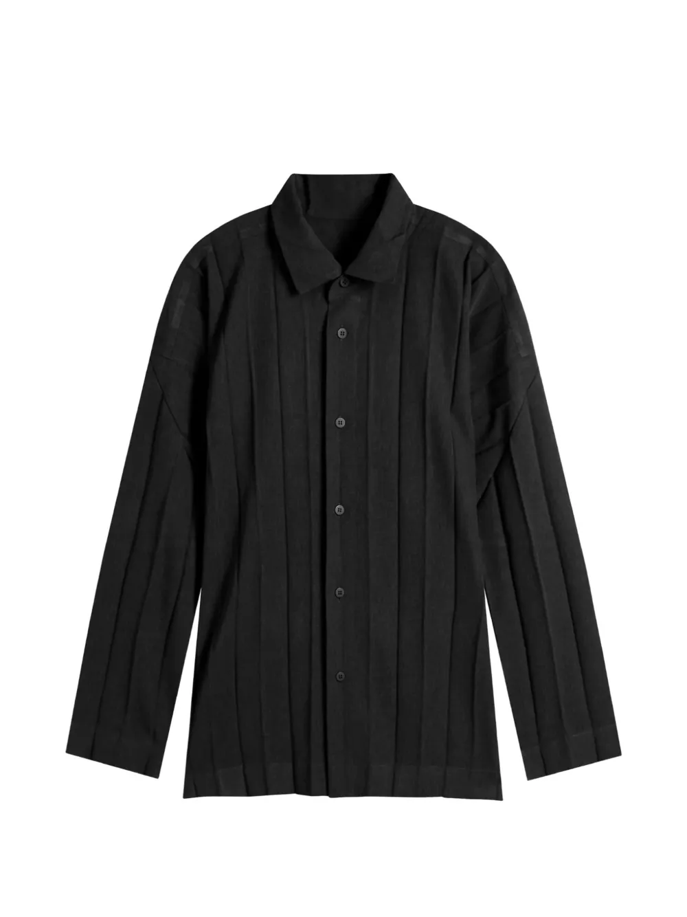 Homme Plissé Issey Miyake Edge Ensemble pleated button shirt - Nero