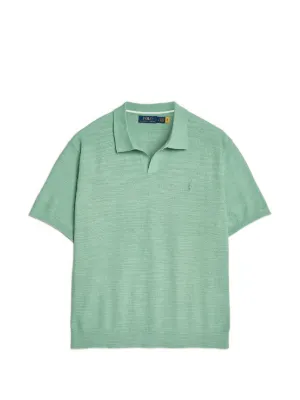 Polo Ralph Lauren cable-knit Polo Shirt | Blue | FARFETCH ZA