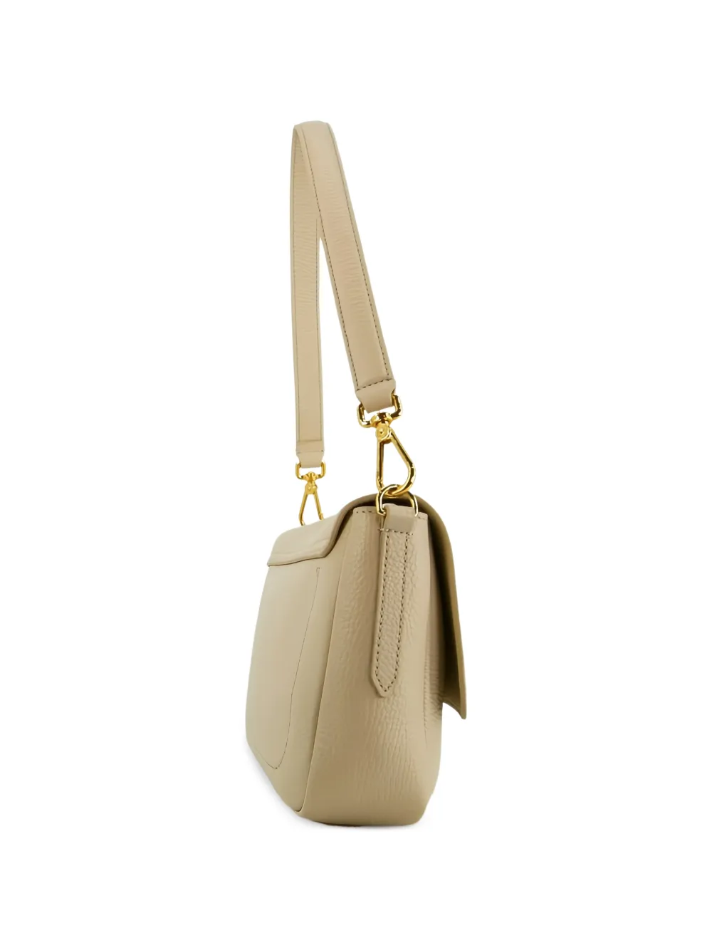 Coccinelle Grote C-ME schoudertas met slot Beige