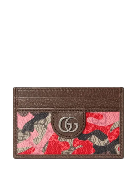 Gucci GG icon camouflage cardholder
