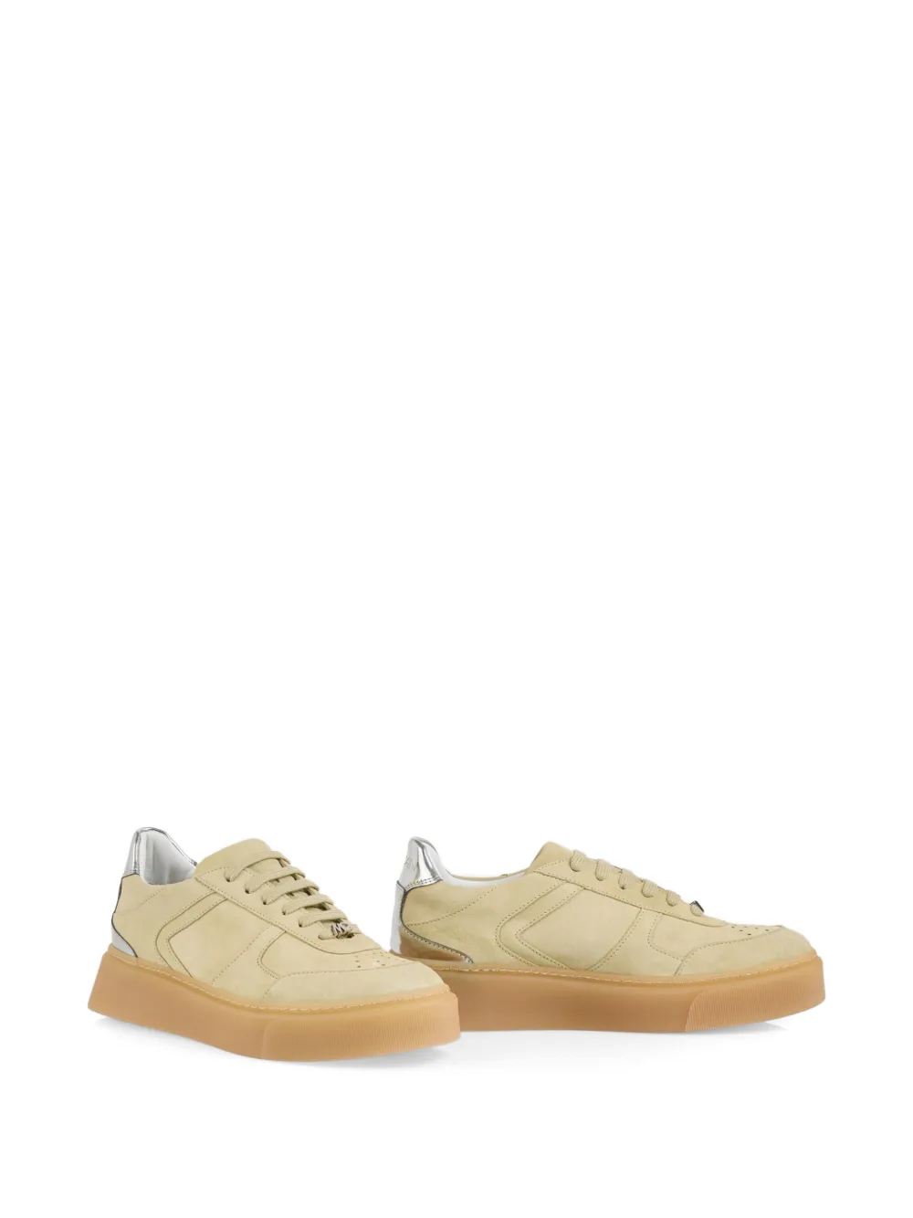Perforated Panelled Sneakers