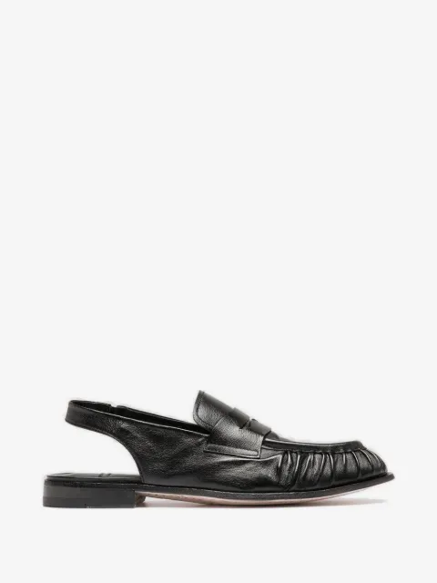 Officine Creative Solitude 102 ruched leather loafers