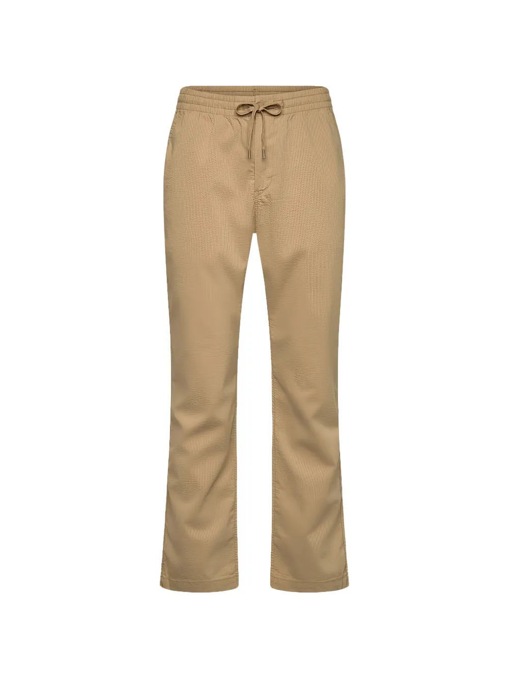 Polo Ralph Lauren Drawstring Textured Trousers In Brown