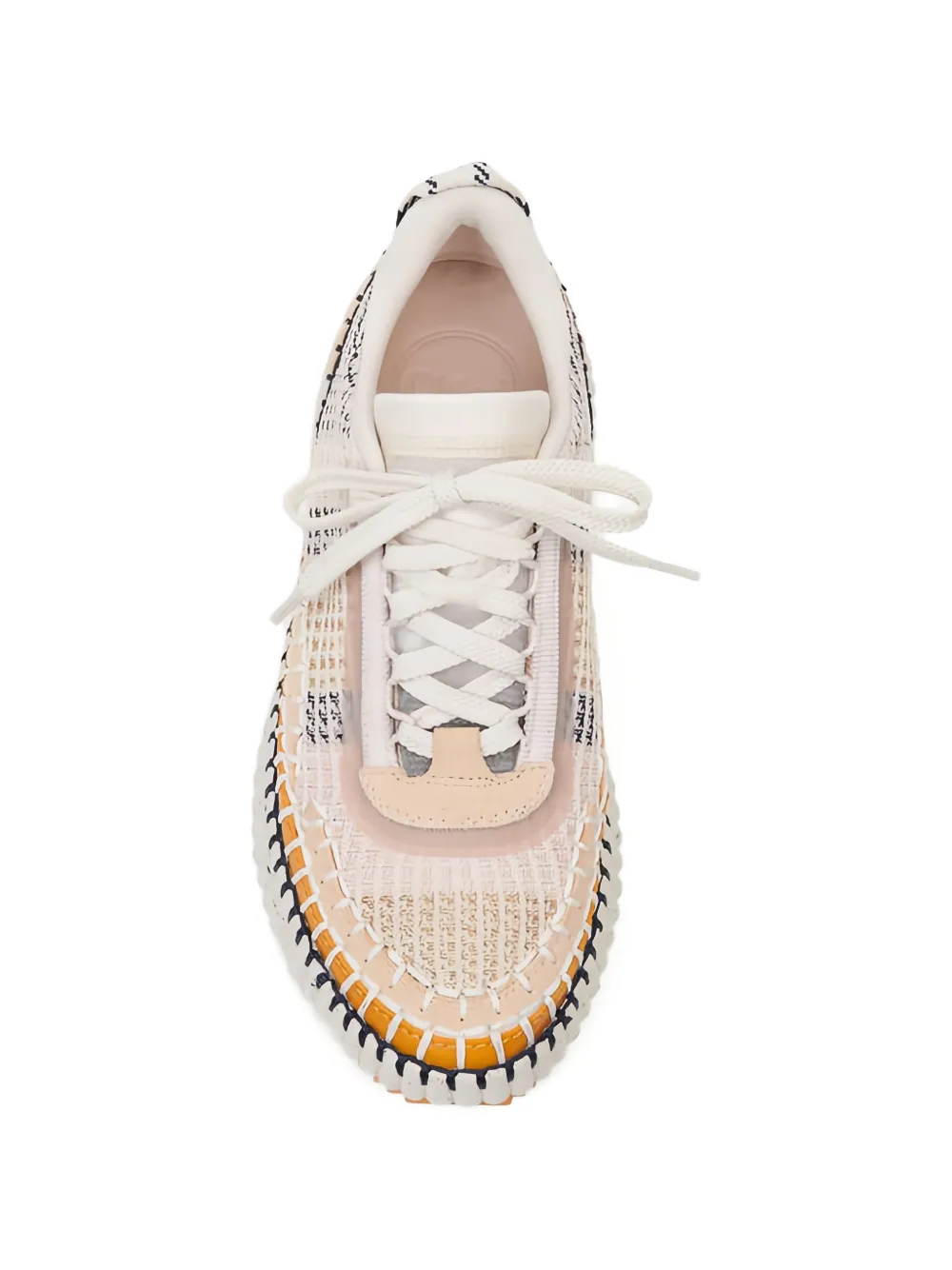 Chloé Nama lace-up sneakers Beige