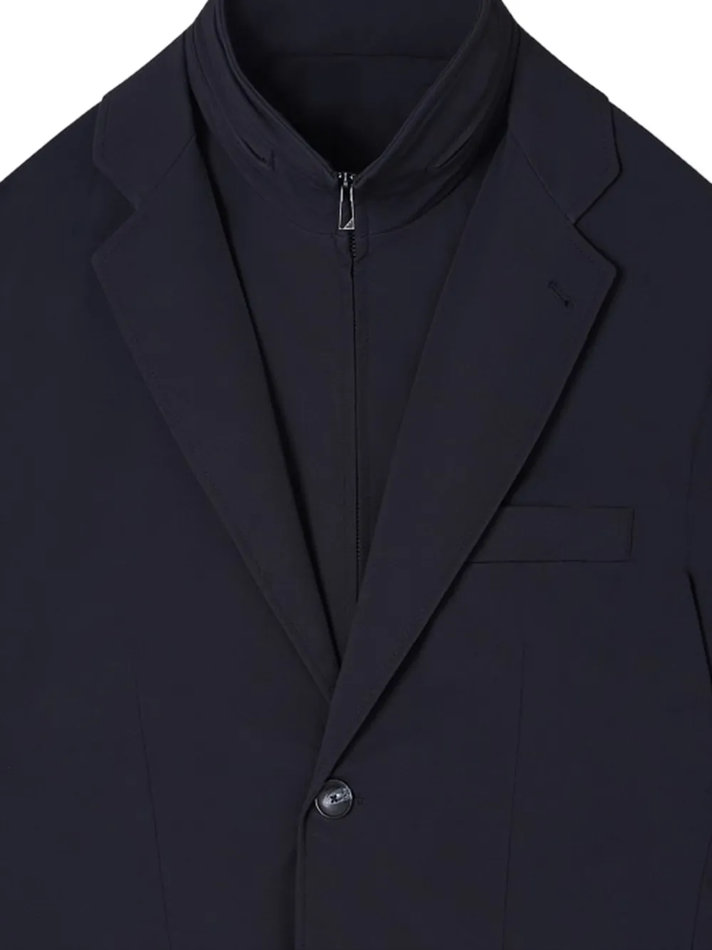 Emporio Armani Blazer met ritsdetail Blauw