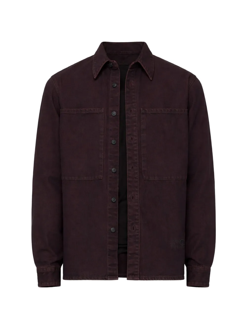 MM6 Maison Margiela long-sleeved overshirt - Rosso