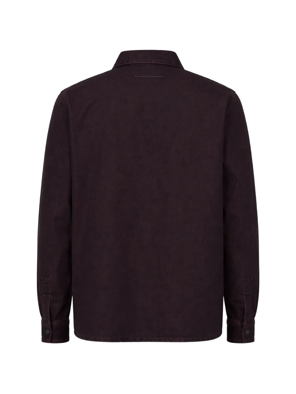  Mm6 Maison Margiela Long-sleeved Overshirt - Red 