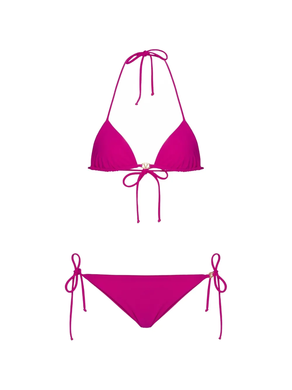 Valentino Garavani triangle-cup bikini - Rosa