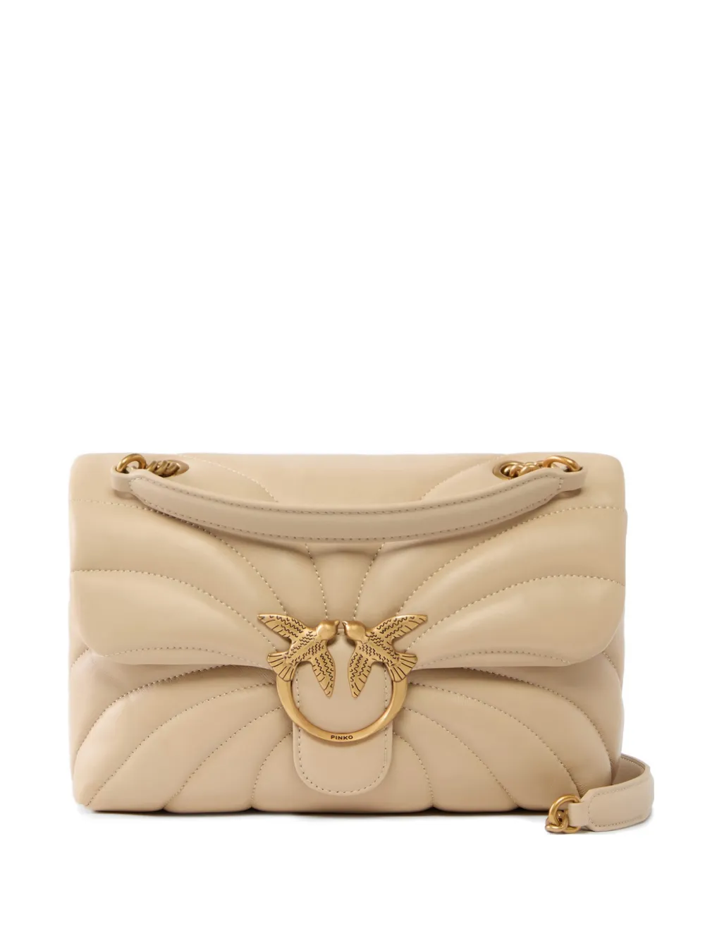 PINKO large Love Bag Puff quilted shoulder bag - Toni neutri