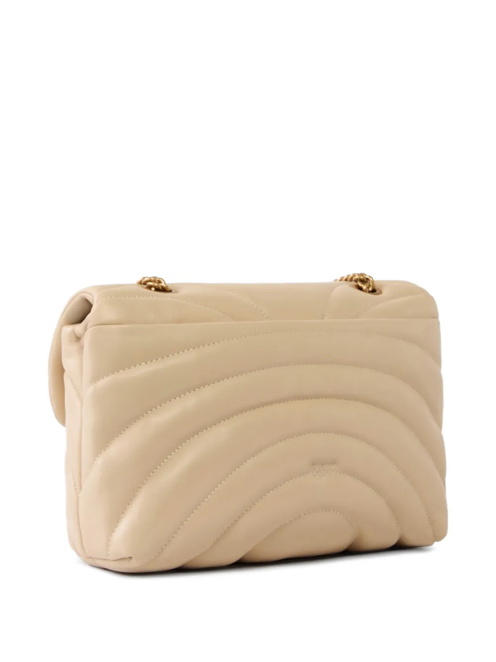 PINKO large Love Bag Puff quilted shoulder bag Beige
