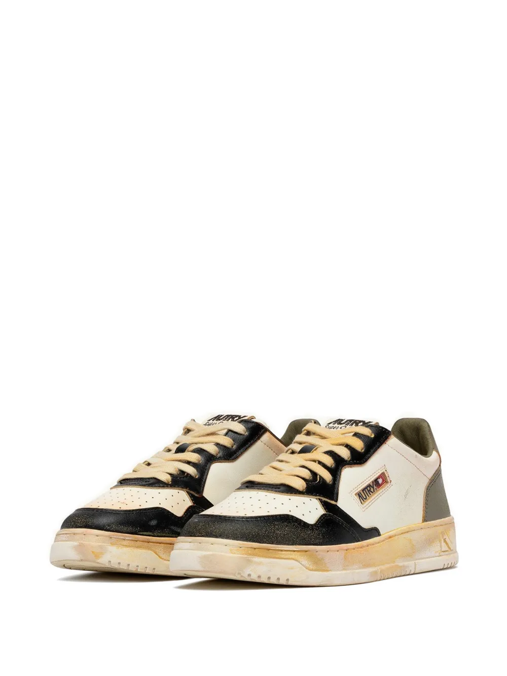 Autry Medalist Super Vintage sneakers met geperforeerde detail in de neus Wit