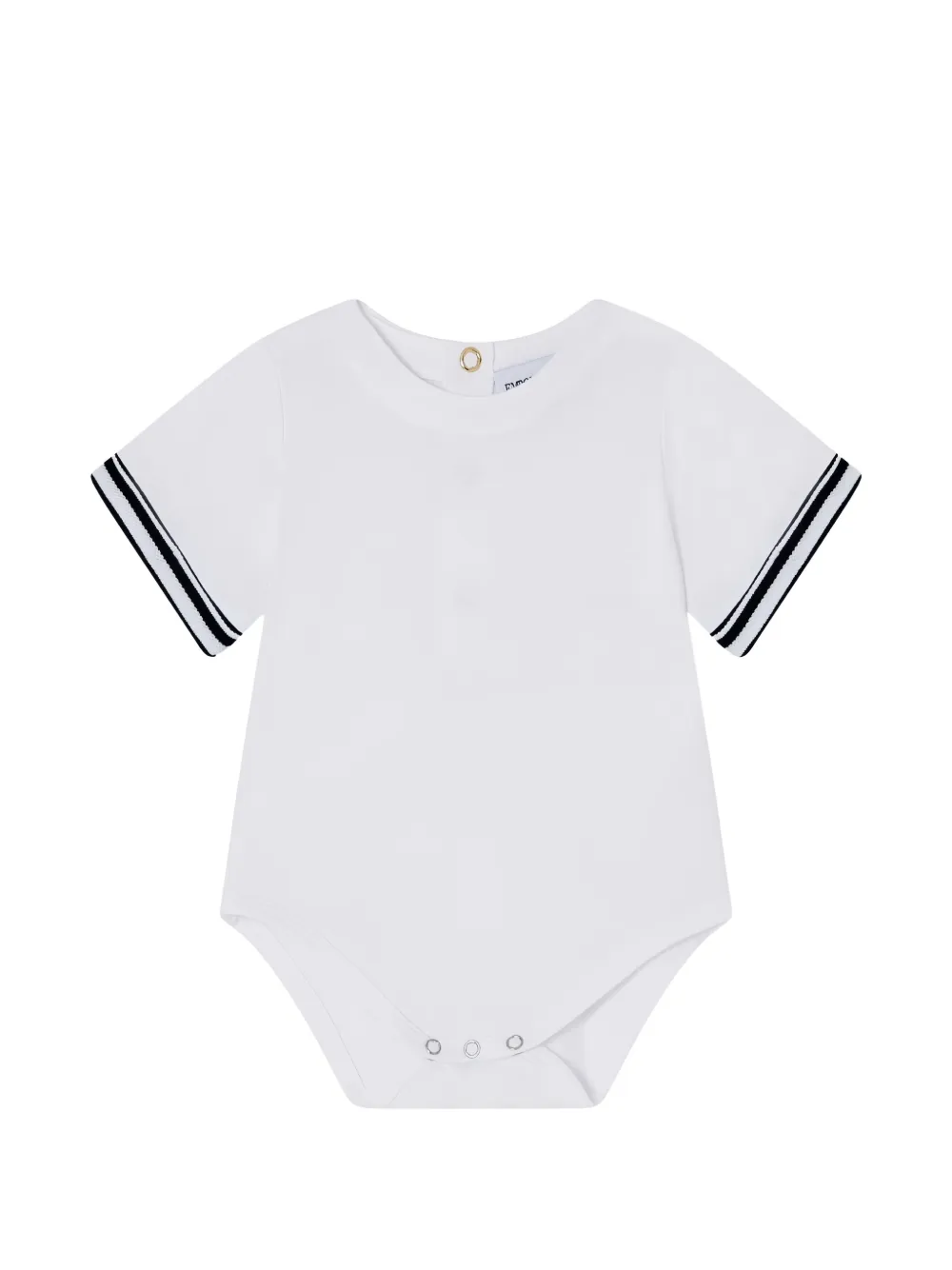 Emporio Armani Kids Gestreepte romper Blauw