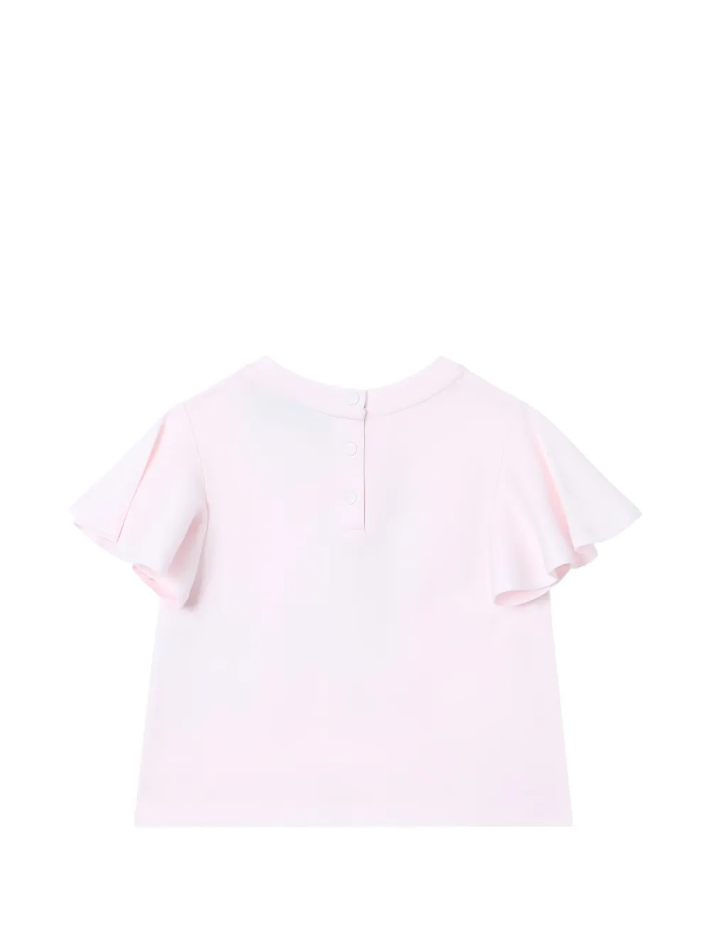 Emporio Armani Kids T-shirt met ruches Roze