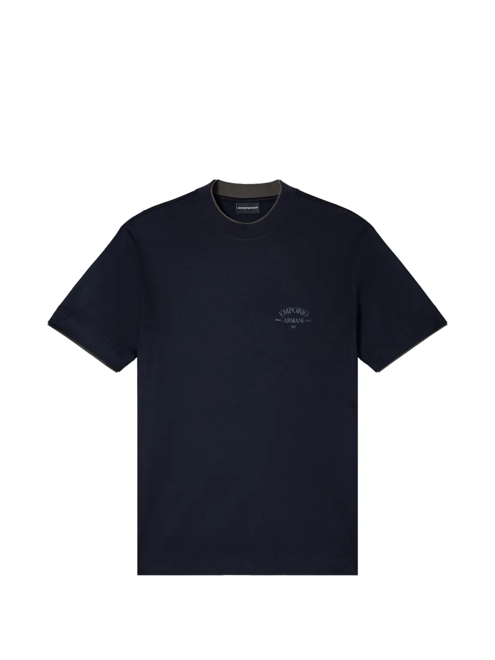 Emporio Armani logo-detail T-shirt - Blu