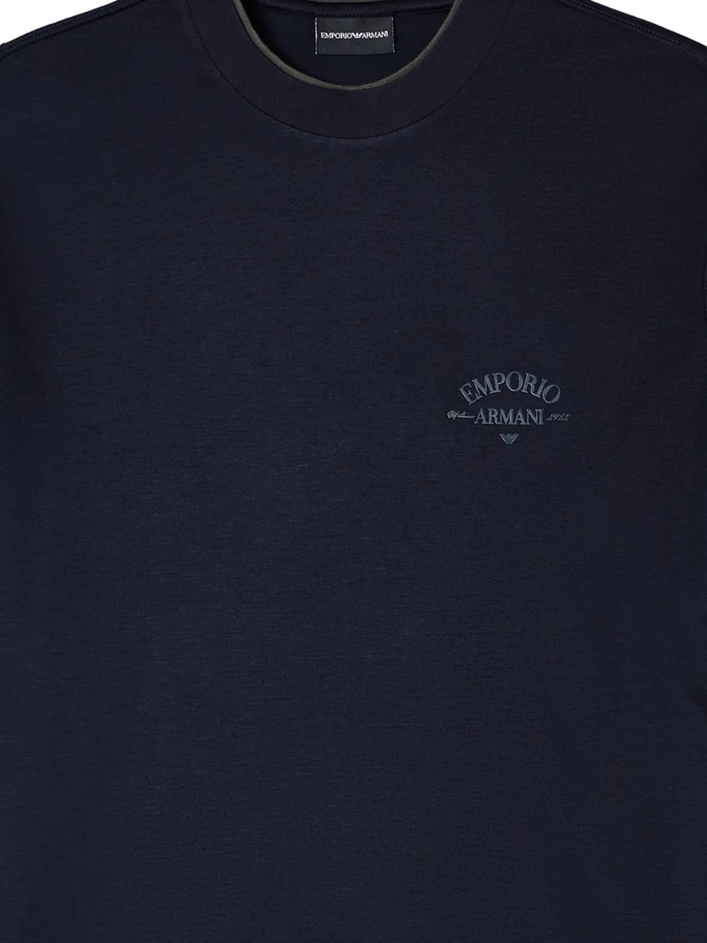 Emporio Armani T-shirt met logodetail Blauw