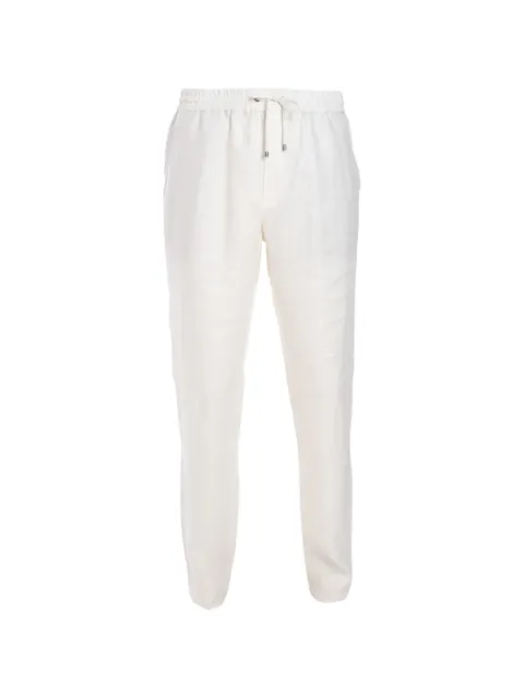 Agnona drawstring linen trousers