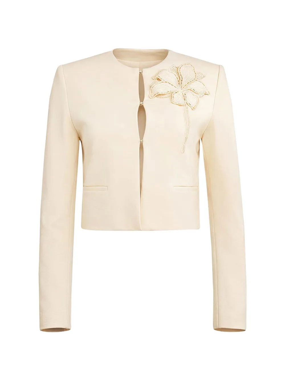 TWINSET floral appliqué jacket - Toni neutri