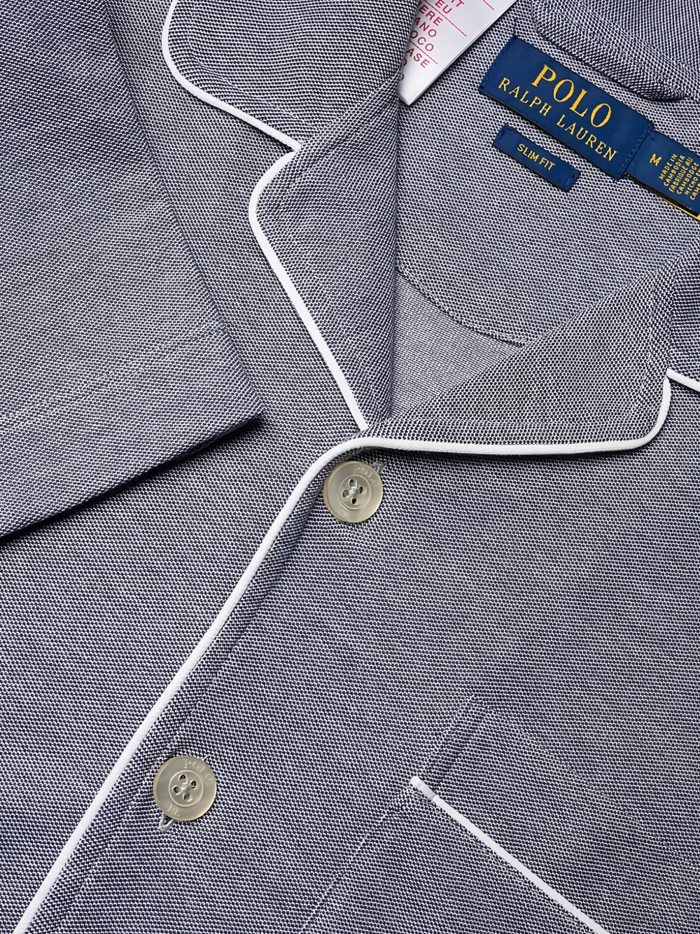 Polo Ralph Lauren Pyjama met afwerking Blauw