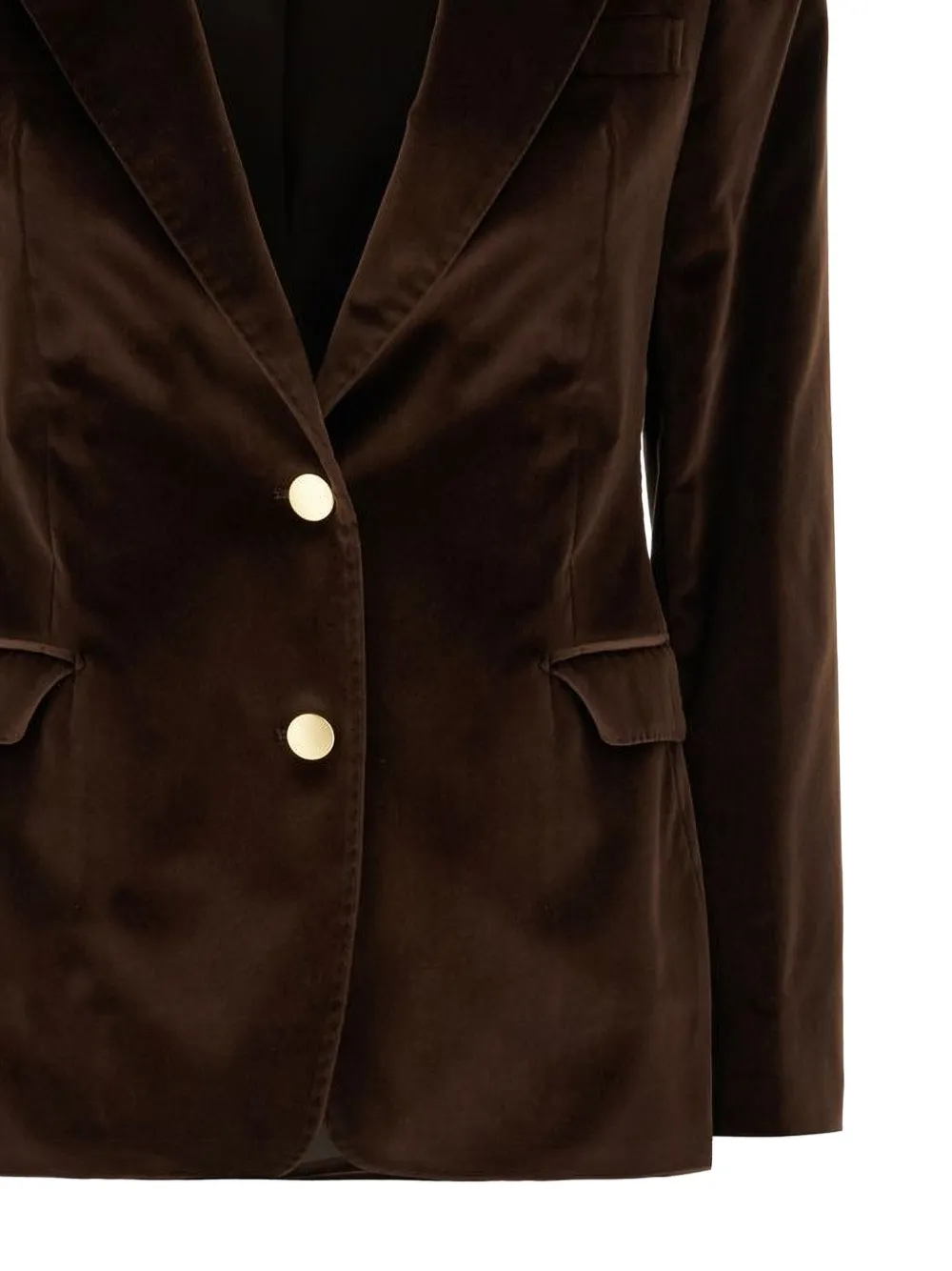 Tagliatore Blazer met fluwelen-effect Bruin