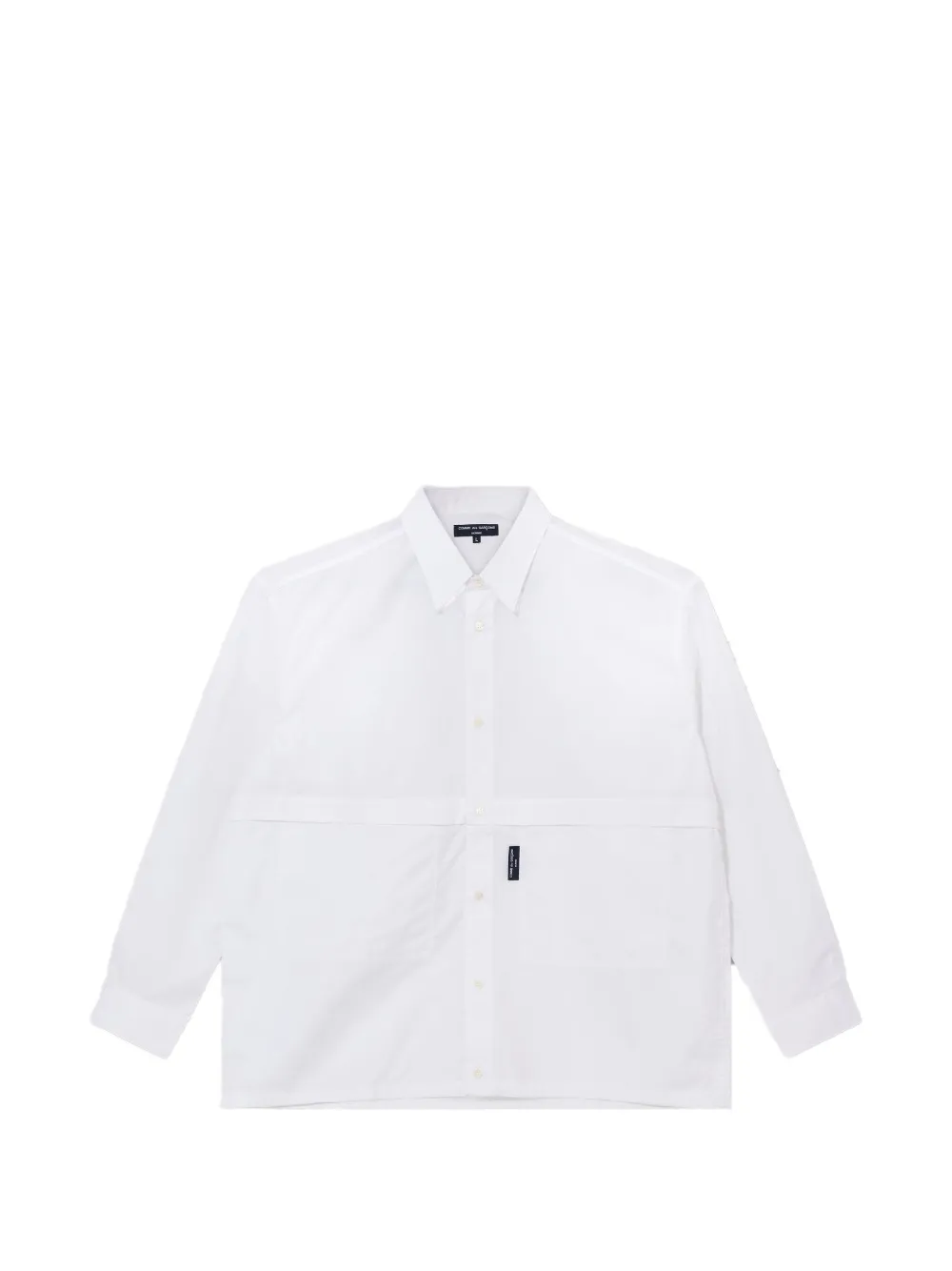 Comme des Garçons Homme cotton concealed shirt - Bianco