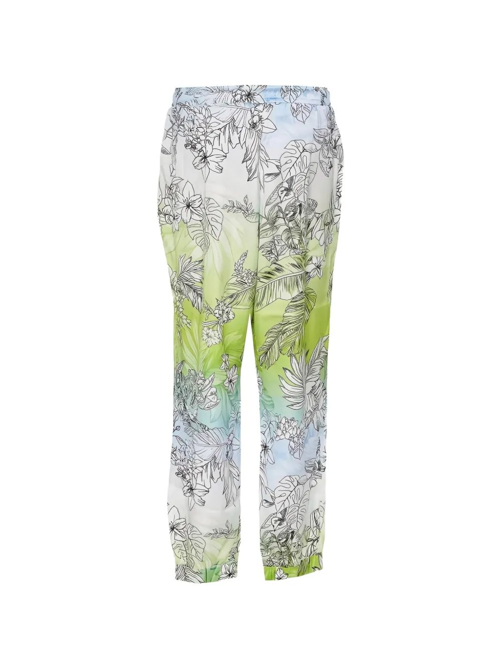  Liu Jo Floral Trousers - Green 
