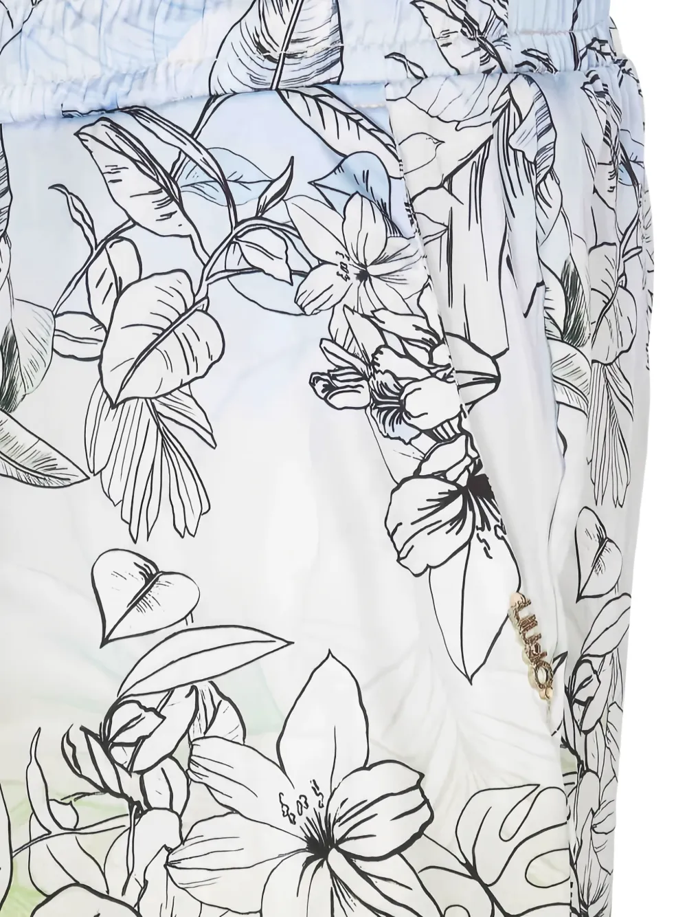  Liu Jo Floral Trousers - Green 