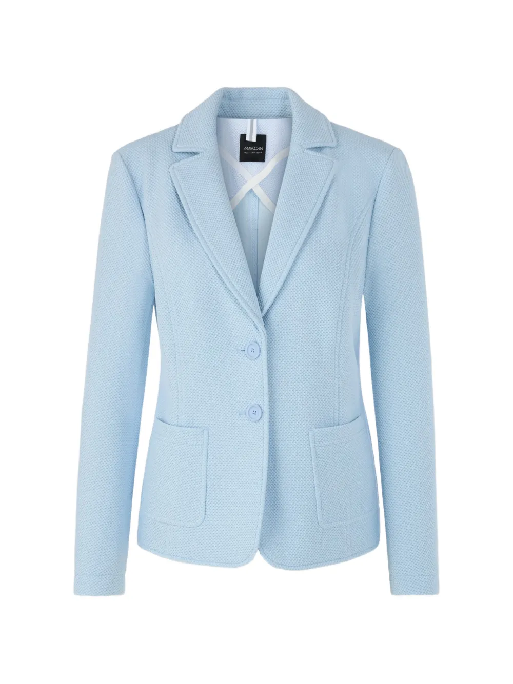 MARCCAIN patterned button-front blazer - Blu