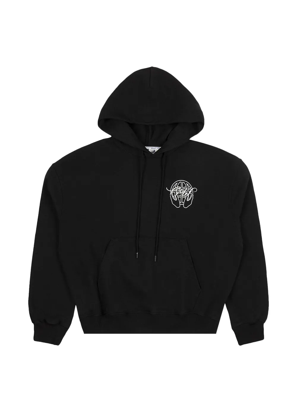 Off-White Felpa Hand Arrow con cappuccio - Nero