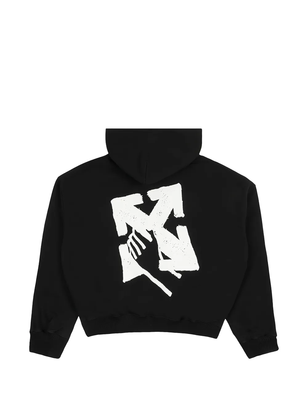 Off-White Hoodie met print Zwart