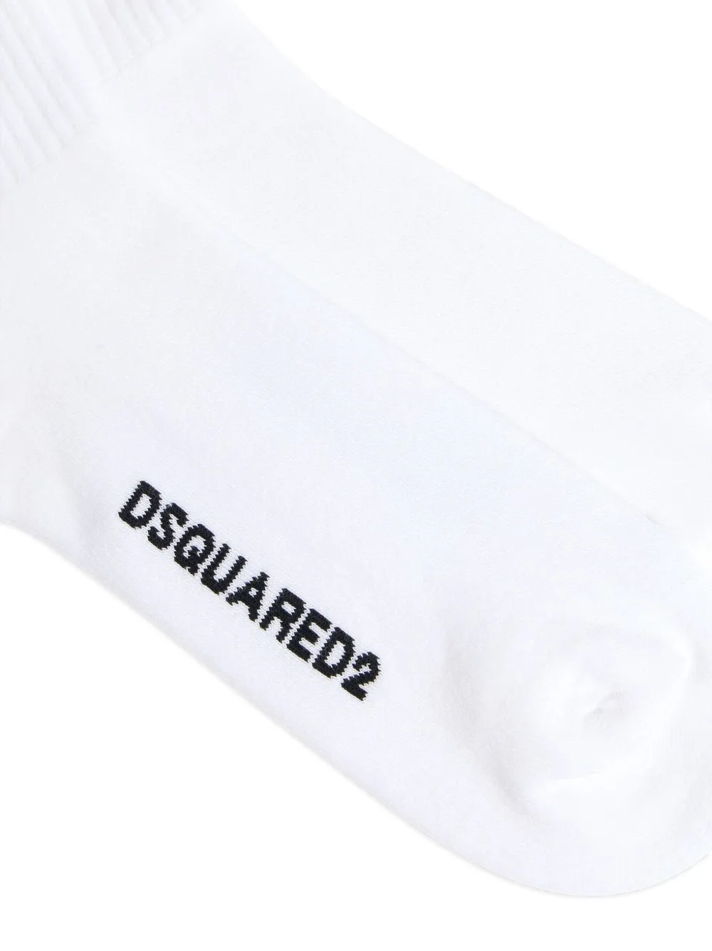  Dsquared2 D2 College Striped Socks - White 