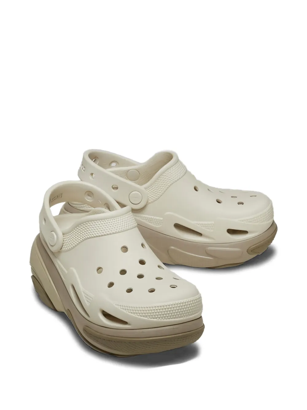 Crocs Sandalen met plateauzool Beige