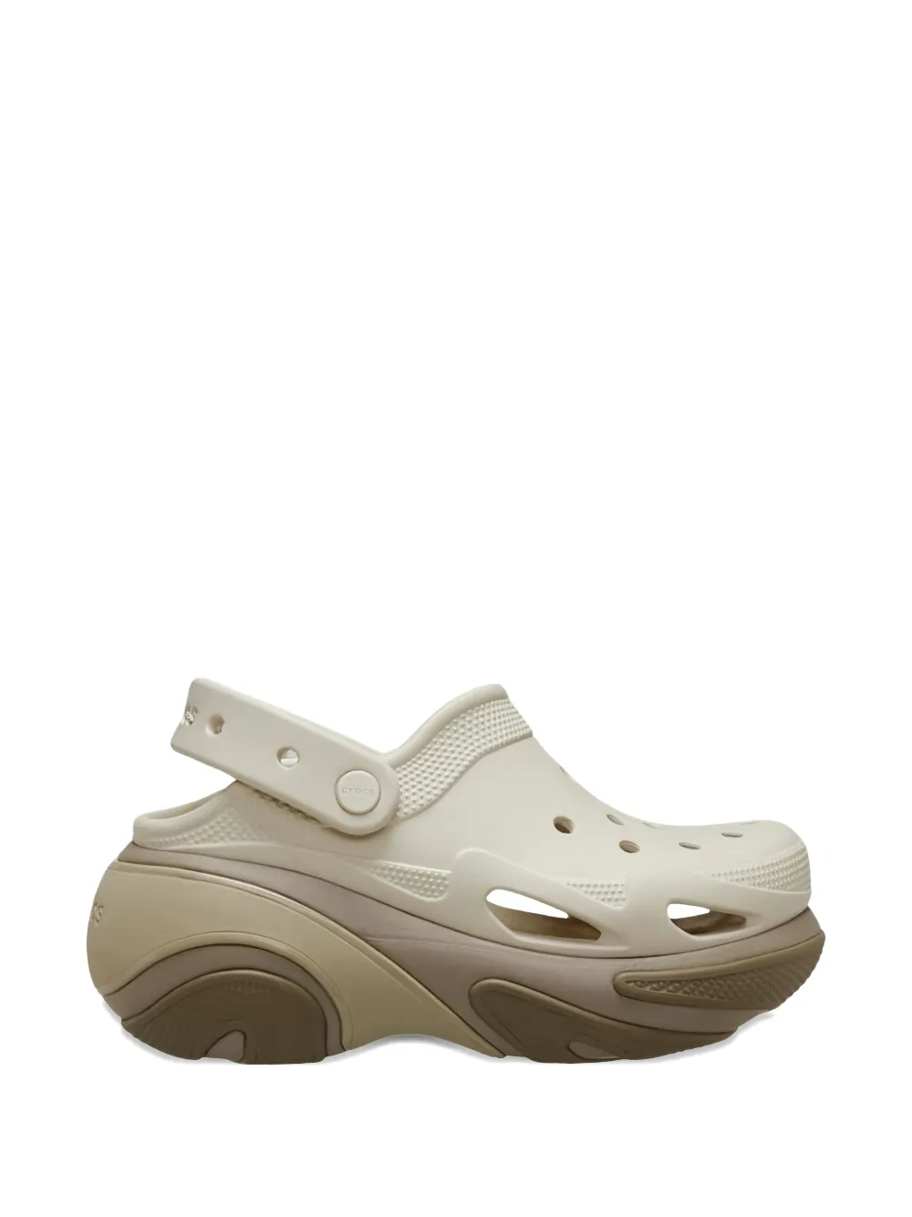 Crocs platform cutout sandals - Toni neutri