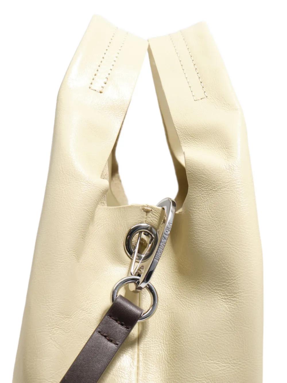 BIMBA Y LOLA Schoudertas met reliëf en strik Beige