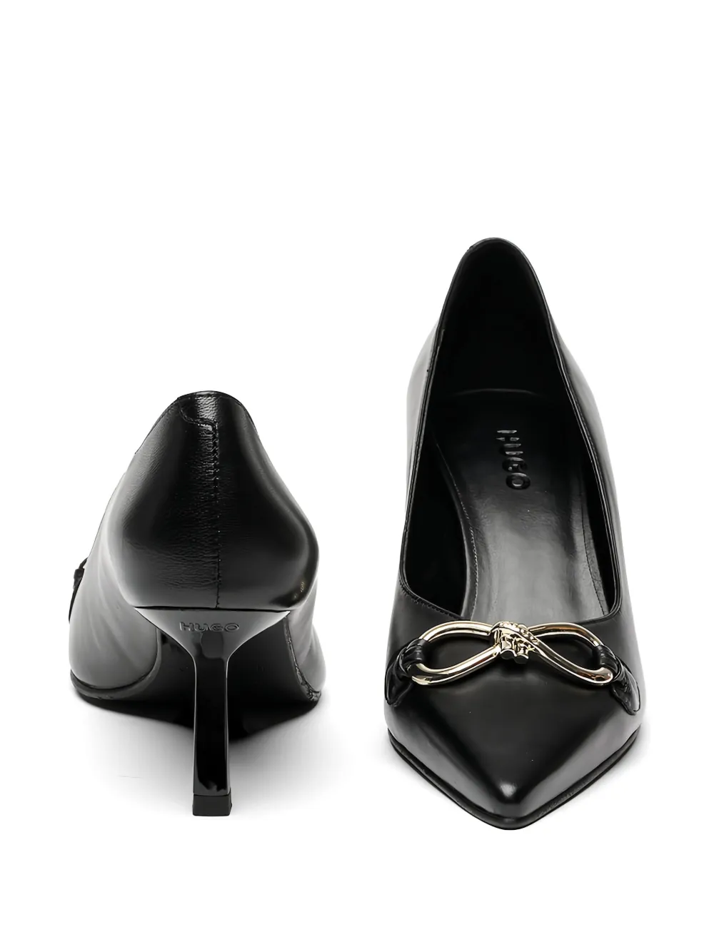 HUGO logo pumps Zwart