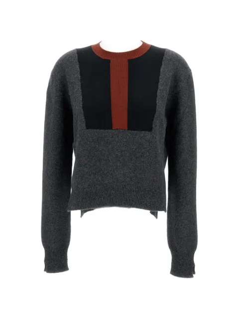 Plan C colourblock round-neck sweater