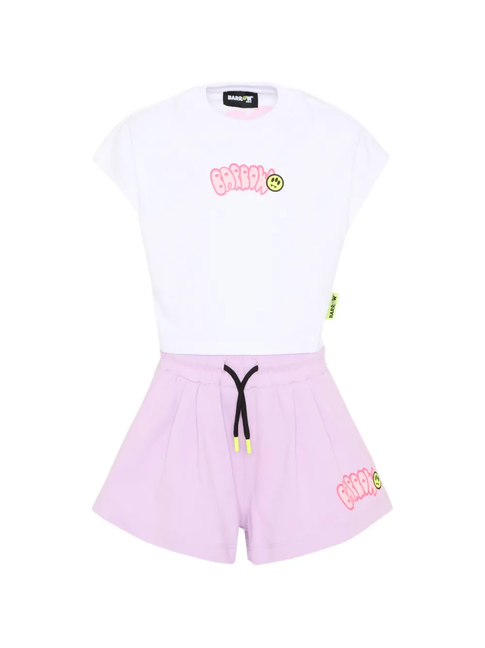 Barrow kids graphic cotton tracksuit - Viola