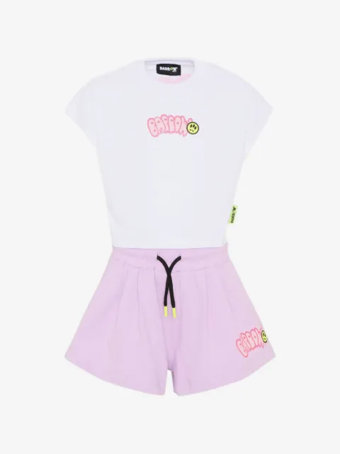 Barrow kids graphic cotton tracksuit