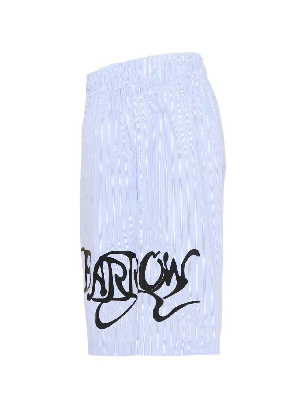 Barrow kids Gestreepte katoenen shorts Blauw