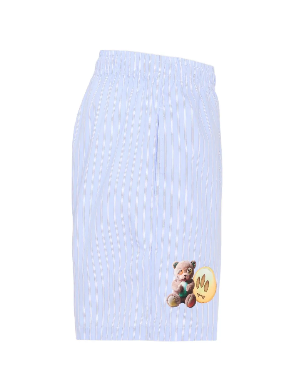 Barrow kids Gestreepte katoenen shorts Blauw