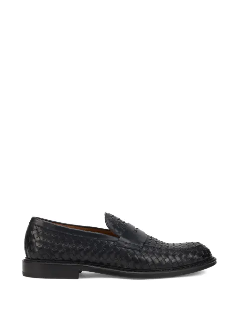 Doucal's woven penny loafers