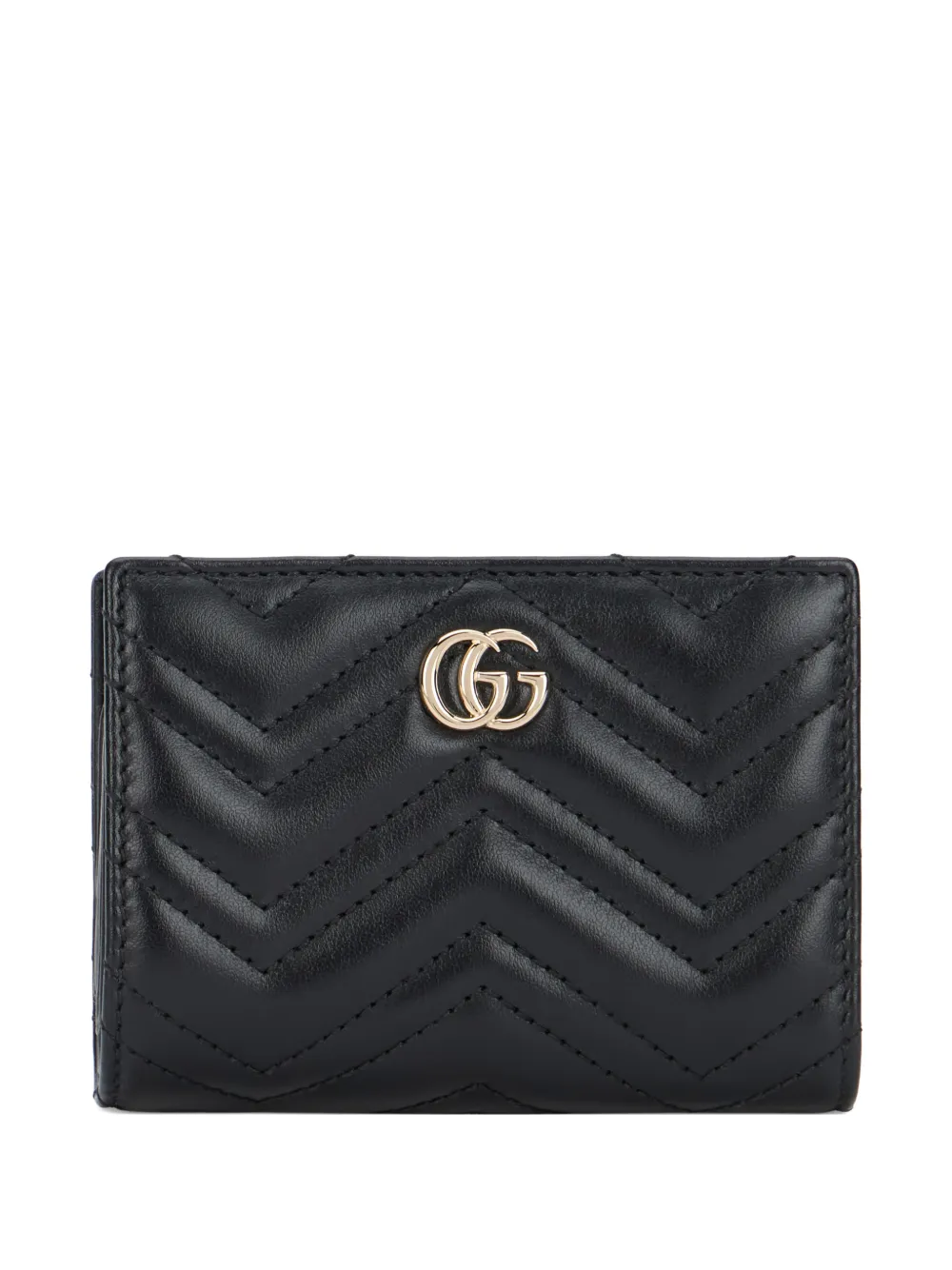 Gucci chevron logo wallet - Schwarz
