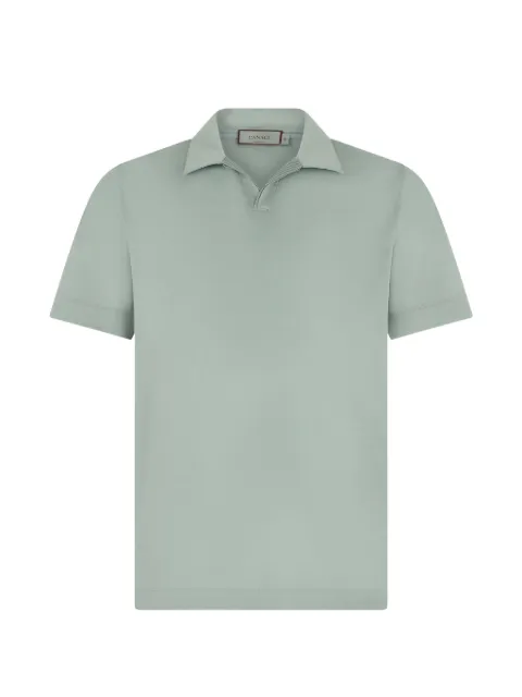 Canali polo-collar short-sleeve T-shirt