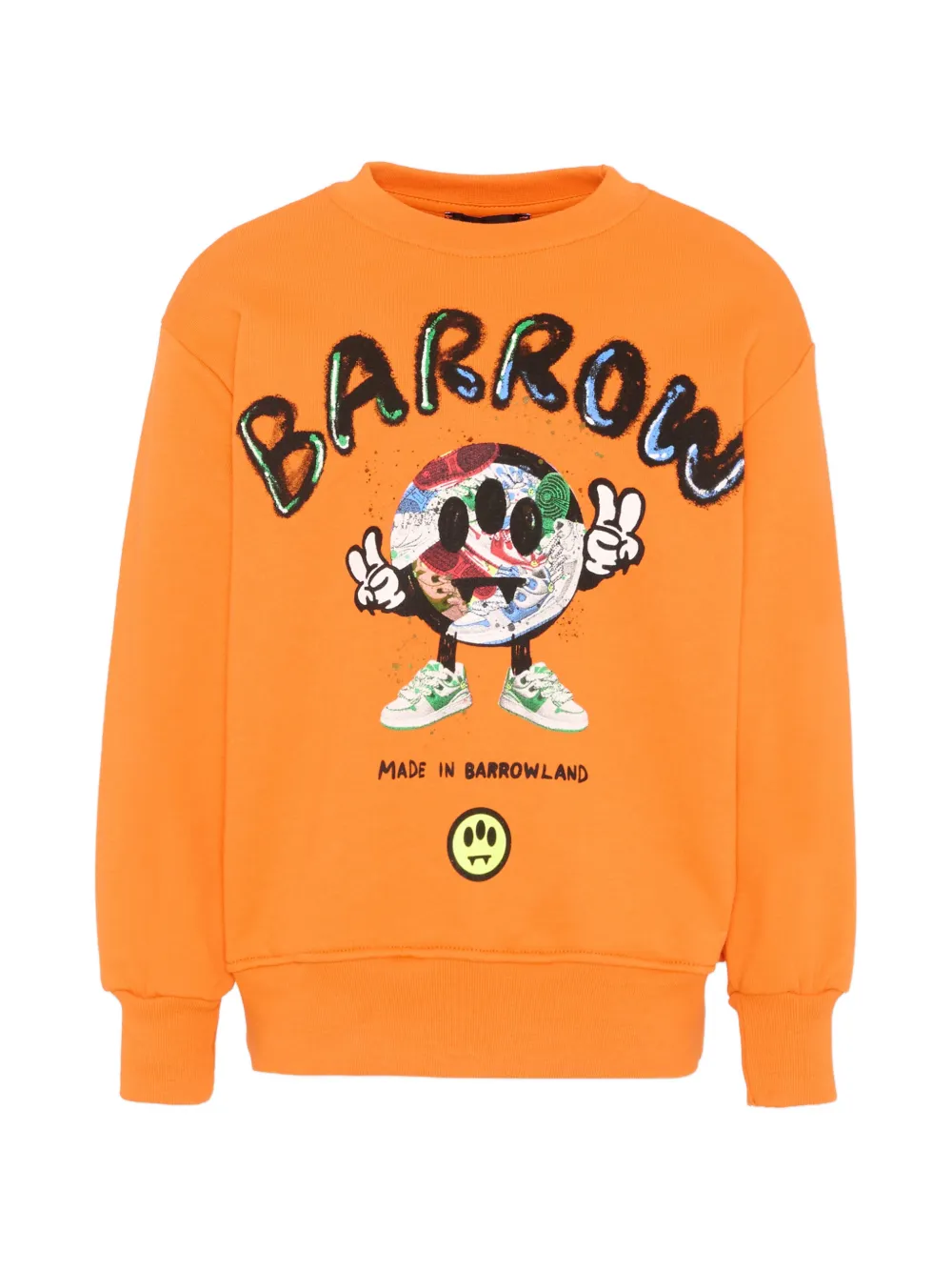 Barrow kids graphic crewneck sweatshirt - Arancione