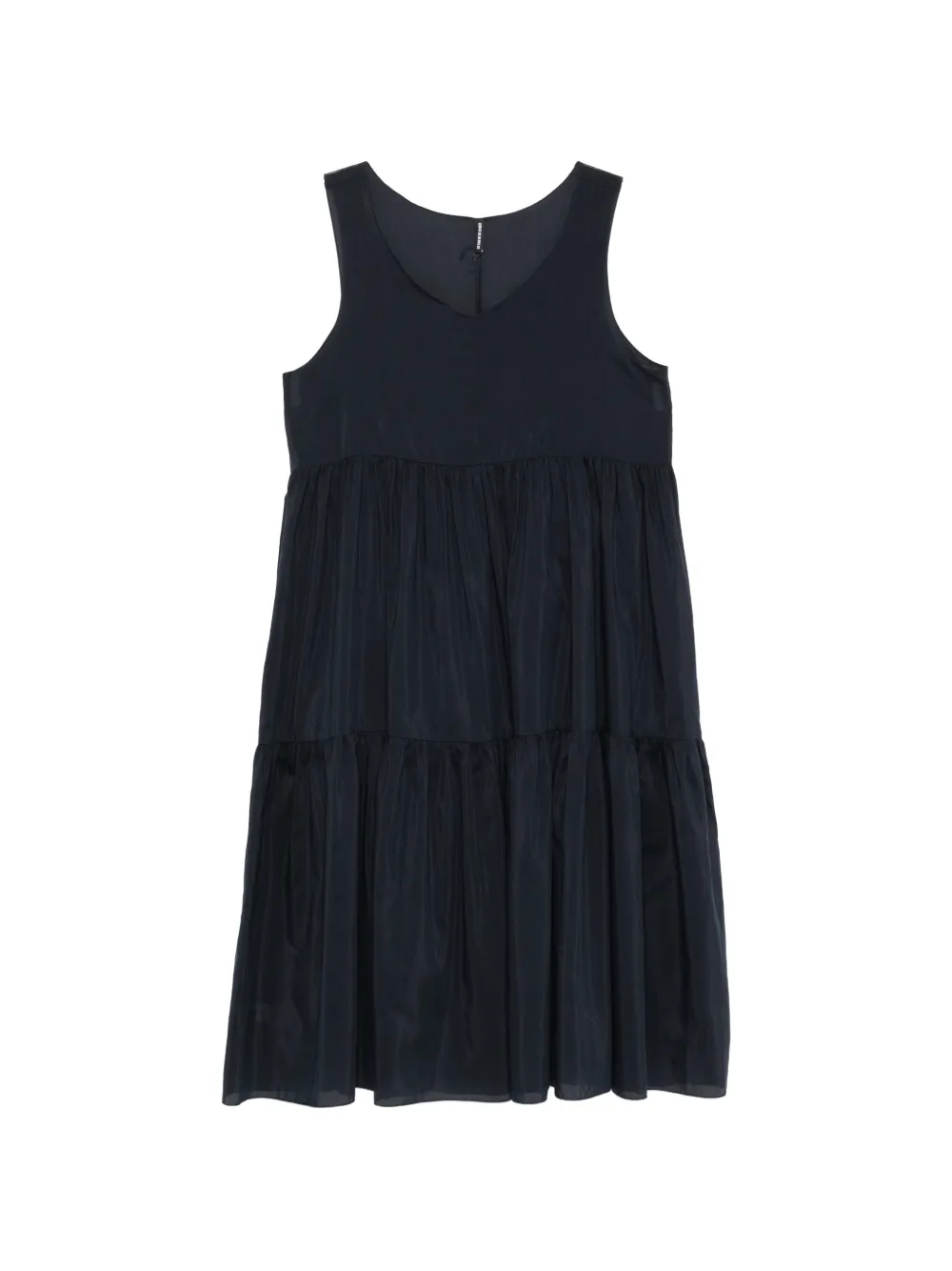 SUSANNE BOMMER tiered V-neck midi dress - Blu